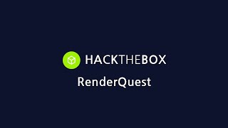 HackTheBox  Challenges  Web  RenderQuest [upl. by Vitus]