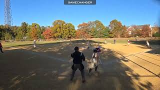 Hitting Double to Right Center vs Mavericks 18U in East Coast Showcase [upl. by Adnoek]