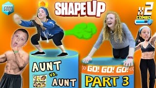 FGTEEV Aunts Work Out SHAPE UP Pt 3 Fitness Challenge Competition Family Fun [upl. by Inaliel]