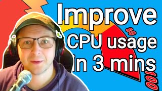 Reduce CPU usage QUICK in REAPER  performance meter [upl. by Gnart]