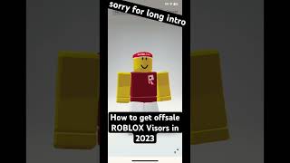 how to get old roblox visors in 2023 joke roblox short funny shorts [upl. by Hsirap124]