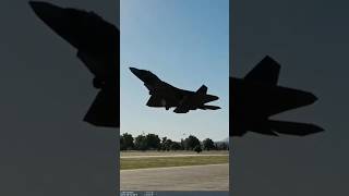 F22 failed landing had to get airborne immediately in DCS [upl. by Elleinwad615]