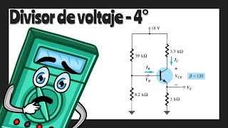 Transistores BJT en DC  Divisor de voltaje  4° ✅ [upl. by Htebizile]