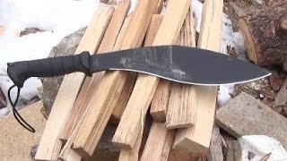 KABAR Kukri Machete Review Tough Workhorse Great Price [upl. by Enehs59]