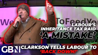 Jeremy Clarkson SCOLDS the BBC for playing mouthpiece to INFERNAL Labour in farmers rally speech [upl. by Sineray313]