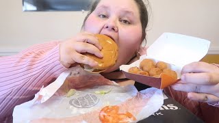 BURGER KING MUKBANG  TRISHA PAYTAS INSPIRED [upl. by Lew872]