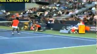 Funny Point Gael Monfils plays without racket [upl. by Nohsar455]