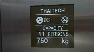 THAITECH PASSENGER ELEVATOR STANDARD 2 AT RIVERSIDE RESIDENCE amp HOTEL KRUNG THEP THAILAND [upl. by Leahcimnaes]