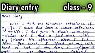 Diary entry diary entry formathow to write diary entry in Englishdiary kaise likhte haidiary [upl. by Taddeo170]