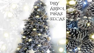 🎄🎅 ÁRBOL DE NAVIDAD HECHO CON PIÑAS SECAS paso a paso arboldenavidad [upl. by Rehptosirhc]