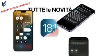 iOS 181 TUTTE le NOVITÀ [upl. by Apple984]