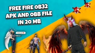 FREE FIRE OB 32 APK FILE OBB FILE  NEW UPDATE  FF MAX WITH DOWNLOAD LINK BY  GAMERZMINT [upl. by Aseefan788]