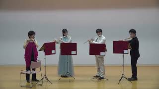 風の戯れ 3楽章 八木澤教司 フルート4重奏 Capricious Winds 3rd mov Satoshi YAGISAWA Flute Quintet [upl. by Merna859]