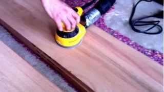 How to refinish oak hardwood stairs sanding [upl. by Gabriele103]