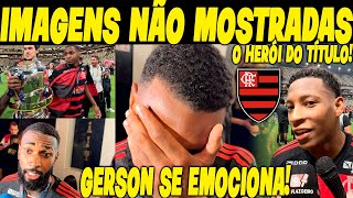 IMAGENS NÃO MOSTRADAS GERSON SE EMOCIONA NA FESTA DO TÍTULO DA COPA DO BRASIL DO FLAMENGO [upl. by Elihu728]