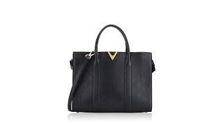 Louis Vuitton Monogram Cuir Plume Very Tote MM Noir [upl. by Weed960]