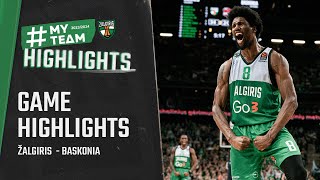 Žalgiris  Baskonia  Game Highlights  20240321 [upl. by Randa]