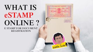 What is e Stamp for Document registration in Tamilnadu  Difference between e stamp and stamp paper [upl. by Ahsiem991]