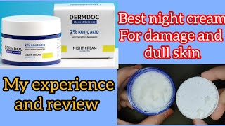 🤯Honest review of Dermdoc 2 kojic acid night cream [upl. by Ybur766]