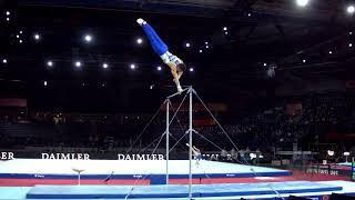 MACCHINI Carlo ITA  2019 Artistic Worlds Stuttgart GER  Qualifications Horizontal Bar [upl. by Enicar]