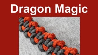 How to make a Dragon Magic Paracord Bracelet Tutorial Paracord 101 [upl. by Kleeman352]