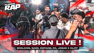 SESSION LIVE avec Soolking Gazo RK Sofiane Josas amp Kliff  PlanèteRap [upl. by Eli624]