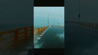 Heavy flash flood in rameshwaram 😲⛈️😱 flashflood heavyrain shorts [upl. by Stamata132]