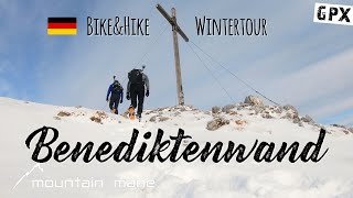 Benediktenwand  BikeampHike Wintertour [upl. by Lorrimor]