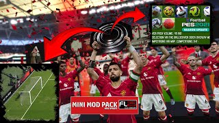 SP Football Life 2025 Mini Pack Mod  BallServer V49 AIO Goalnets Trophies etc  FL2025 Mod Update [upl. by Yendahc]