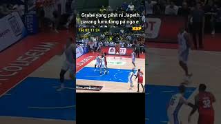 LA Tenorio alley oop to Japeth Aguilar parang lumutang pa na eh [upl. by Adnilab]