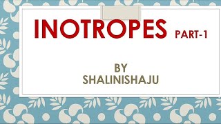 Inotropes for neonates by Shalinishaju sssharinginfo [upl. by Zins751]