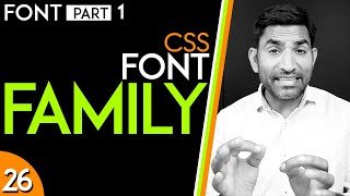 Font Property and Font Family in CSStutorial26 [upl. by Biggs]