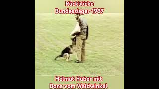 Bundessieger 1987 Helmut Huber mit Bona vom Waldwinkel  Schutzdienst  Flucht  Rückblicke [upl. by Levon976]