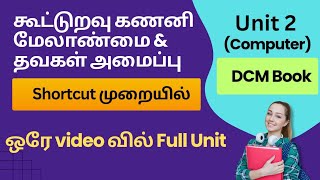 கூட்டுறவு கணினி மேலாண்மை Unit2 ComputerManagementshortcut method For SRBDRBDCCB [upl. by Htiaf115]