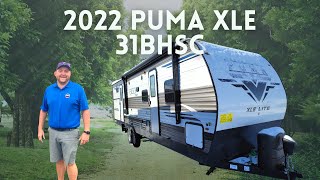 2022 Puma XLE 31BHSC Travel Trailer w Bunkroom FULL TOUR [upl. by Eelinnej]