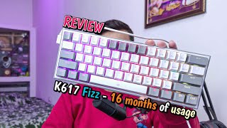 Redragon K617 Fizz InDepth Review after 16 months of Usage  Best 60 Gaming Keyboard under 2500rs [upl. by Enileuqaj]