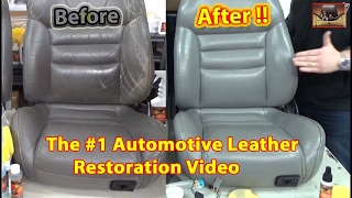 Automotive Leather Restoration Video [upl. by Eikcaj437]