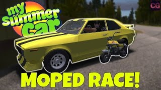 MOPED RACE  TRYING TO STEAL THE YELLOW CAR  My Summer Car Gameplay Update  EP 27 [upl. by Truitt376]