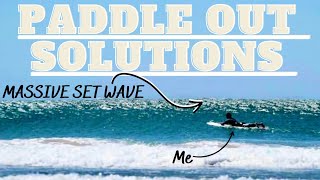 Use THIS to make PADDLING OUT in Big Waves EASIER Paddle Out STRATEGY  Tip Time  Longboard Advice [upl. by Nekcarb]