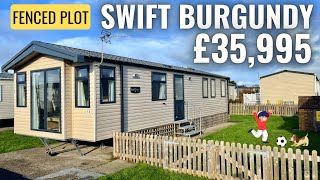 Static Caravan  Swift Burgundy 3 Bedrooms Only £35995  Sited in Brean North Somerset [upl. by Earleen]