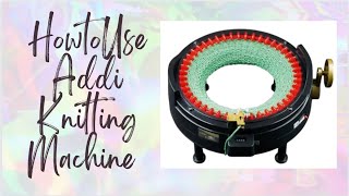 How to use Addi Knitting Machine King Size  How To Make a Beanie Addi Knitting Machine [upl. by Nedia]