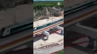 AMLO estrena Tren Maya realiza recorrido de supervisión de Campeche a Mérida Short [upl. by Winton]