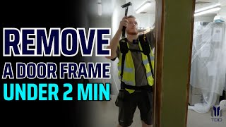 How To Remove an Interior Door Frame  Removing Door Lining in under 2 minutes [upl. by Rance]