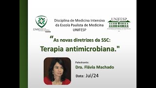 As novas diretrizes da SSC Terapia antimicrobiana [upl. by Annahsed772]