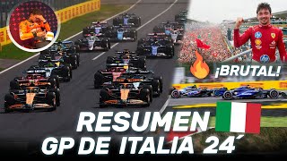 RESUMEN GP de ITALIA F1 2024  EPICA FERRARI TENSION MCLAREN en FABULOSA REMONTADA COLAPINTO [upl. by Ahsii]