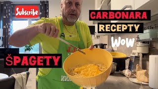 Vaříme špagety Carbonara  jen málokdo to zvládne 😎🍝 cooking [upl. by Jotham854]