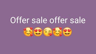 Offer sale 🥰😍Mega sale subscribe 7996874854 [upl. by Eenimod64]