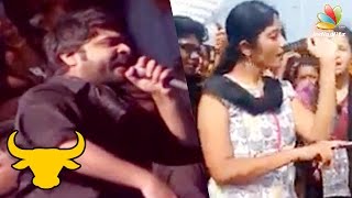 Simbus emotional speech in Marina  Jallikattu Protest Latest Update [upl. by Carrissa]