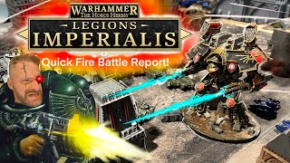 Warhammer The Horus Heresy Legion Imperialis Battle Report [upl. by Bickart]