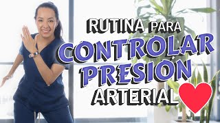 Rutina de EJERCICIO para Controlar la PRESIÓN ALTA  Cardio de Bajo Impacto para personas Mayores [upl. by Eenafets]